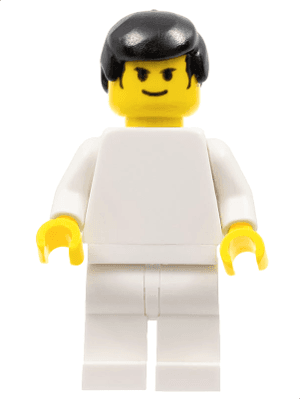 LEGO Soccer Player White Team Player 10 (soc080) Sports Minifigure