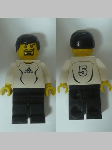 LEGO Soccer Player White (soc124s) Sports Minifigure