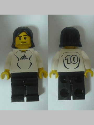 LEGO Soccer Player White (soc127s) Sports Minifigure