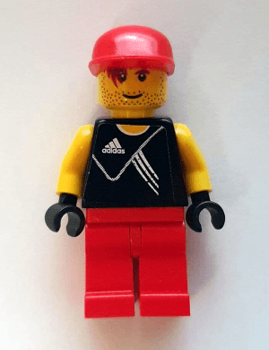 Soccer Goalie - Adidas Logo Black Torso Stickers (#20)