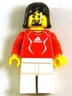 LEGO Soccer Player Red (soc133s) Sports Minifigure