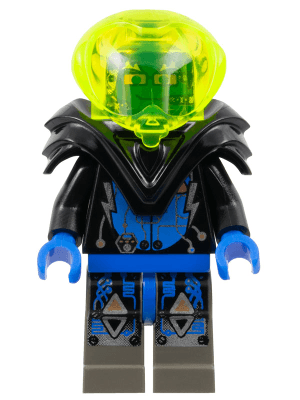 Insectoids Zotaxian Alien - Male, Black and Blue with Silver Circuits, with Armor (Captain Wizer / Captain Zec)