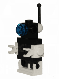 LEGO Futuron Droid Black with White Base and Antenna Base (sp079) minifigure