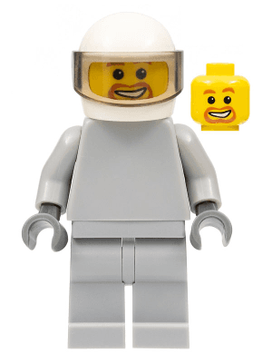 Star Justice Astronaut 3 - without Torso Sticker (Beard Around Mouth)