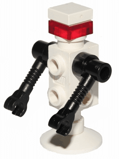 LEGO Futuron Droid White with Black Arms Trans Red Eye (sp125) minifigure