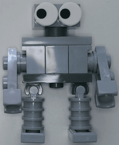 Classic Space Droid - Light Bluish Gray with White Eyes (The Robot)
