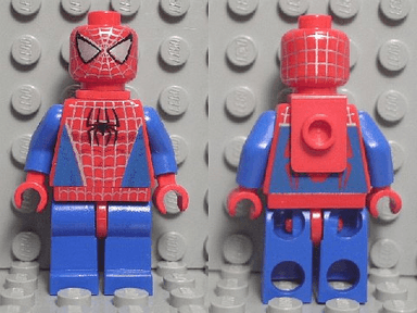 Spider-Man 1 - Blue Arms and Legs, Silver Webbing, Neck Bracket