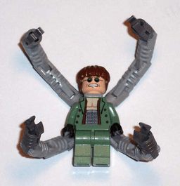 Dr. Octopus (Otto Octavius) / Doc Ock, Sand Green Jacket, Sand Green Legs, Clenched Teeth Smile - With Arms