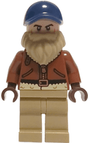 Chief Jim Hopper - Reddish Brown Coat, Dark Blue Cap, Dark Tan Beard