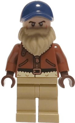 Chief Jim Hopper - Reddish Brown Coat, Dark Blue Cap, Dark Tan Beard