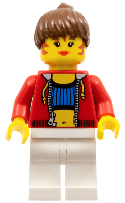 LEGO Female with Crop Top and Navel Pattern (Blank Back) (stu010) LEGO Minifigure