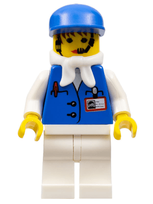 Assistant Female with White Bandana, Blue Cap