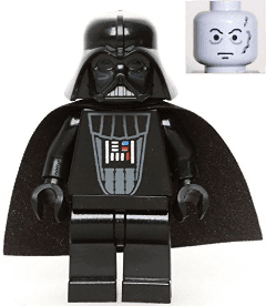 LEGO Darth Vader (Light Bluish Gray Head) (sw0004a) Star Wars Minifigure