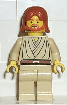 LEGO Obi-Wan Kenobi (Young with Dark Orange Hair and Headset) (sw0055) Star Wars Minifigure