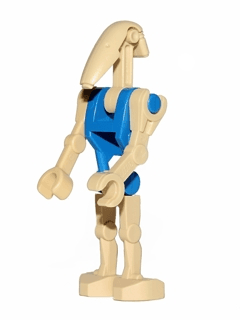 Battle Droid Pilot - Blue Torso, Angled Arm and Straight Arm