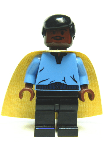 LEGO Lando Calrissian Cloud City Outfit (Smooth Hair) (sw0105) Star Wars Minifigure