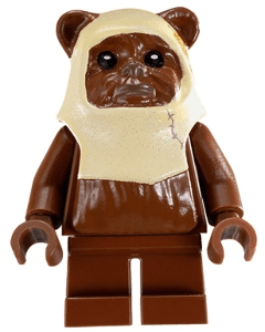 Paploo (Ewok) - Reddish Brown Head with Tan Hood Pattern