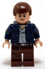 LEGO Han Solo Reddish Brown Legs with Holster Pattern (sw0290) minifigure