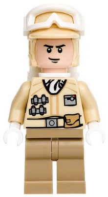 LEGO Hoth Rebel Trooper (Black Chin Dimple) (sw0291) Star Wars Minifigure