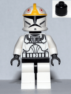 Clone Trooper Pilot (Phase 1) - Yellow Markings, Black Head