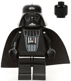 LEGO Darth Vader (Black Head) (sw0386) Star Wars Minifigure