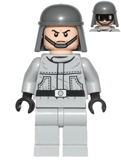 LEGO Imperial AT-ST Pilot / Driver (Plain Helmet Dual Sided Head) (sw0401) Star Wars Minifigure