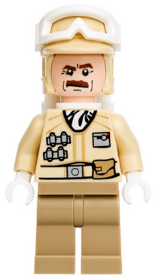 LEGO Hoth Rebel Trooper Tan Uniform (Moustache) (sw0425) Star Wars Minifigure