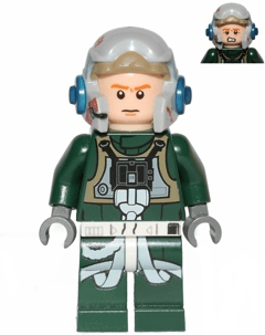 LEGO Rebel Pilot A-wing (Open Helmet Frown / Scared) (Arvel Crynyd) (sw0437) Star Wars Minifigure