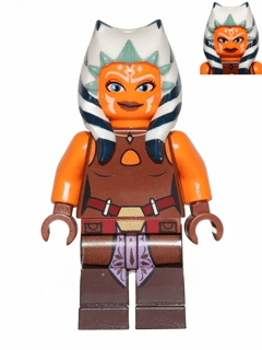 Ahsoka Tano (Padawan) - Reddish Brown Backless Vest with Necklace and Belt