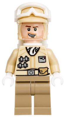 LEGO Hoth Rebel Trooper Tan Uniform (Stubble) (sw0462) Star Wars Minifigure