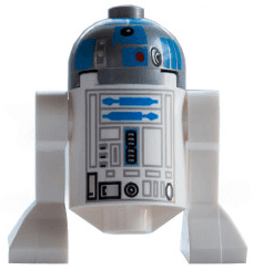 LEGO Astromech Droid R2-D2 Flat Silver Head (sw0512) Star Wars Minifigure