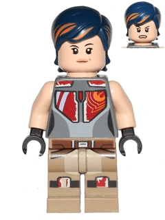 Sabine Wren - Dark Blue Hair with Orange Highlights