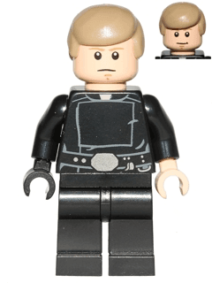 Luke Skywalker - Jedi Master, Dark Tan Smooth Hair