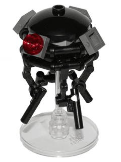 Imperial Probe Droid - Dark Bluish Gray Sensors, Reddish Brown Round Plate Inside