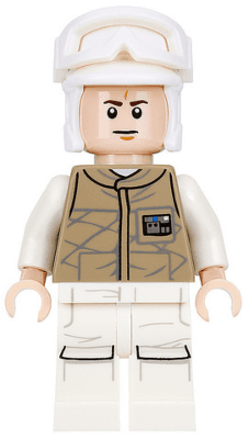 LEGO Hoth Rebel Trooper Dark Tan Uniform (Frown) (sw0735) Star Wars Minifigure