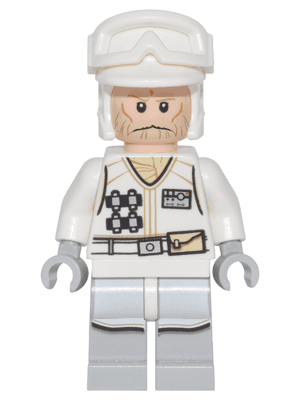 LEGO Hoth Rebel Trooper White Uniform (Tan Beard without Backpack) (sw0765) Star Wars Minifigure