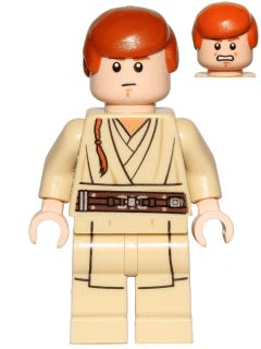 LEGO Obi-Wan Kenobi (Young without Cape) (sw0812) Star Wars Minifigure