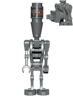 LEGO IG-88 with Round 1 x 1 Plate (sw0831a) Star Wars Minifigure