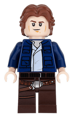 LEGO Han Solo Wavy Hair (sw0879) Star Wars Minifigure