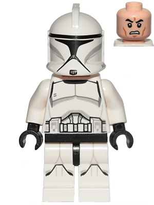 Clone Trooper (Phase 1) - Printed Legs, Scowl