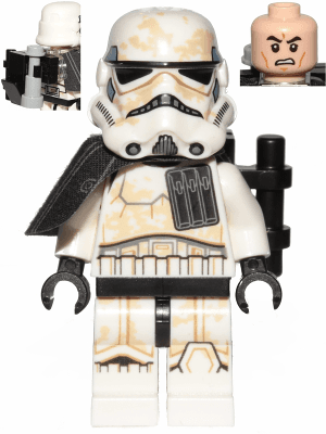Sandtrooper (Enlisted) - Black Pauldron, Ammo Pouch, Dirt Stains, Survival Backpack