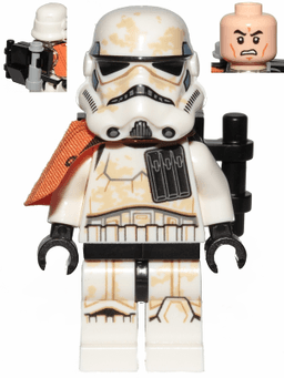 Sandtrooper Squad Leader (Captain) - Orange Pauldron, Ammo Pouch, Dirt Stains, Survival Backpack