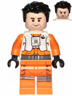 LEGO Poe Dameron (Pilot Jumpsuit without Belts and Pipe Hair) (sw1019) Star Wars Minifigure
