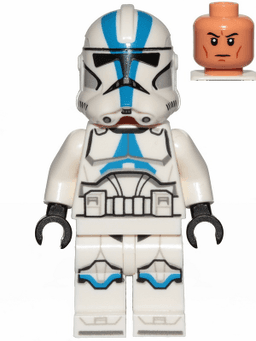 Clone Trooper, 501st Legion (Phase 2) - White Arms, Nougat Head