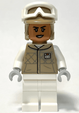 LEGO Hoth Rebel Trooper Dark Tan Uniform and Helmet Female (Kori Zaran) (sw1313) minifigure