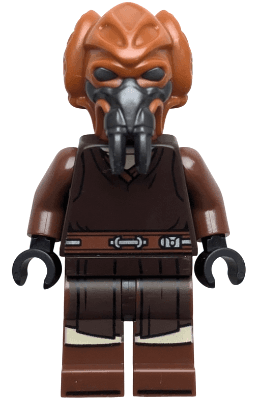 Plo Koon - Dark Brown Robe, Tan Shirt, Printed Legs