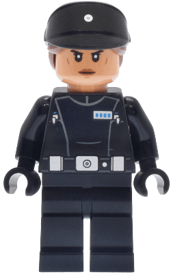 Imperial Navy Officer - Black Cap with Reddish Brown Hair