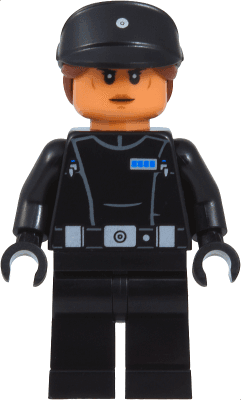 Imperial Navy Officer - Black Cap with Reddish Brown Hair