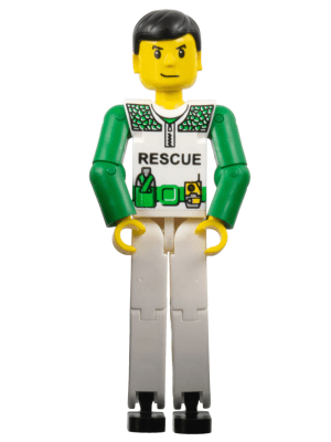 LEGO Technic Figure White Legs (tech022) LEGO Minifigure