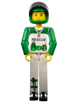 LEGO Technic Figure White Legs (tech022as) LEGO Minifigure